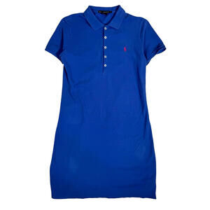 Polo Ralph Lauren Blue Dress Vintage T-Shirt L